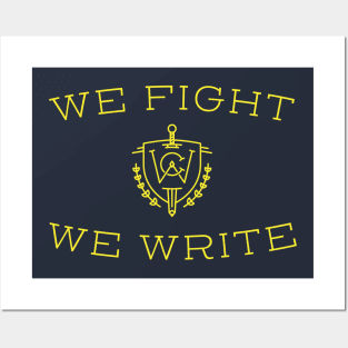 We Fight. We Write. Posters and Art